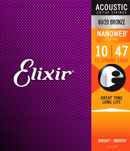 Elixir 12 String light 80/20 bronze 10-47 11152