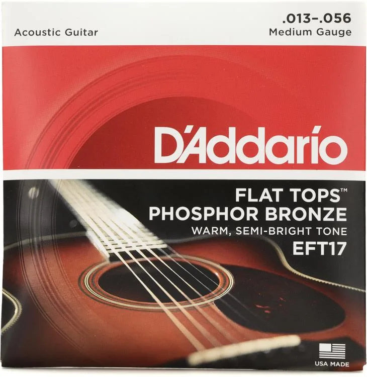 D'Addario EFT17 Flat Tops Phosphor Bronze 13-56