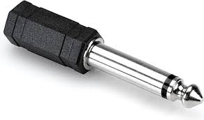Hosa adaptor 3.5mm TRS to 1/4 in TS