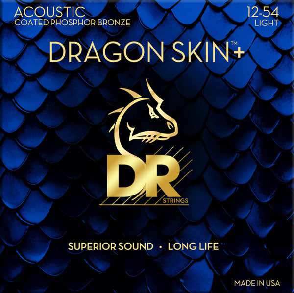 DR Strings Dragon Skin Coated acoustic strings 12-54