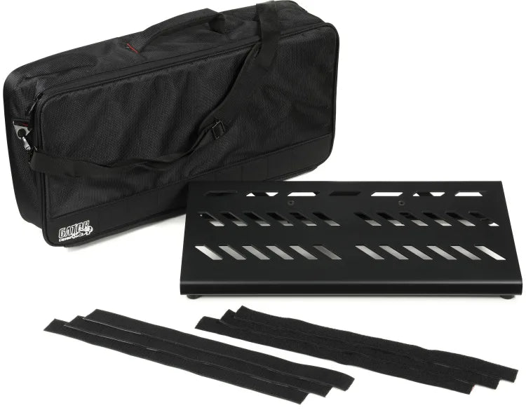 Gator Cases Large Pedalboard with Bag - 23.75x10.6-inch Black