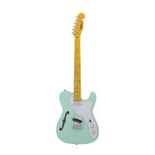 CNZ Audio TL Semi Hollow Surf Green electric guitar