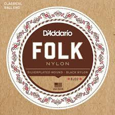 D’Addario EJ32 Folk Classical Nylon Strings Ball-End