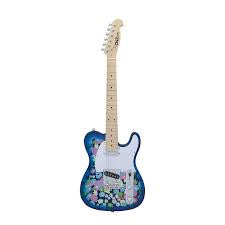 CNZ Audio mini telecaster flower print 3/4 size