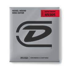 Dunlop Nickel Wound 4 Bass Strings 45/105