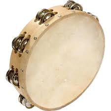1st Note 10" Single Row Tambourine with head