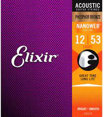 Elixir Nanoweb Phosphor Bronze 12-53 16052