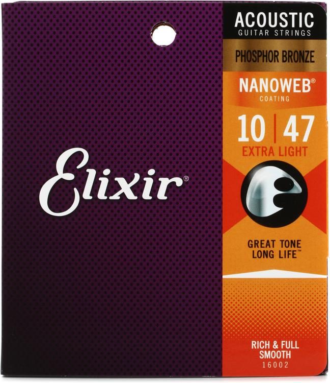 Elixir Nanoweb Phosphor Bronze 10-47 16002