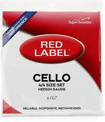 Red label cello strings