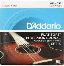 D'Addario EFT16 Flat Tops Phosphor Bronze 12-53