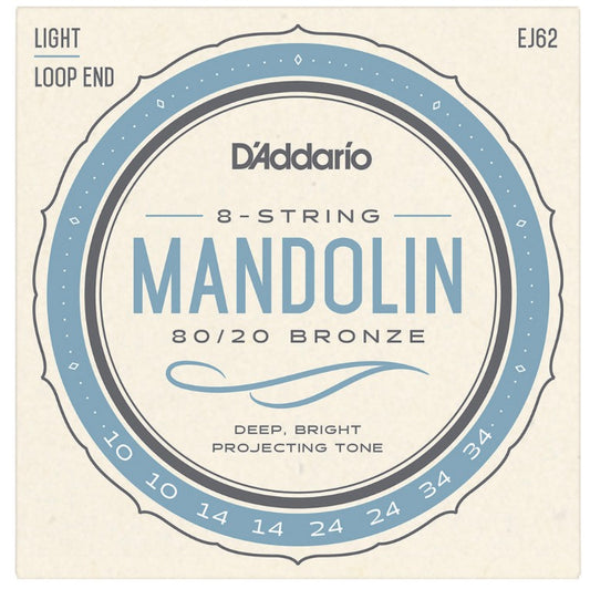 D’Addario 8-string mandolin 80/20 bronze EJ62
