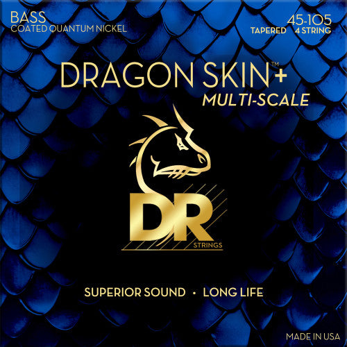 DR Strings Dragon Skin Coated Quantum Nickel Bass Strings