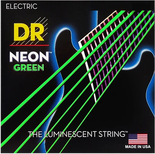 DR Strings NEON Green electric guitar strings 11-50