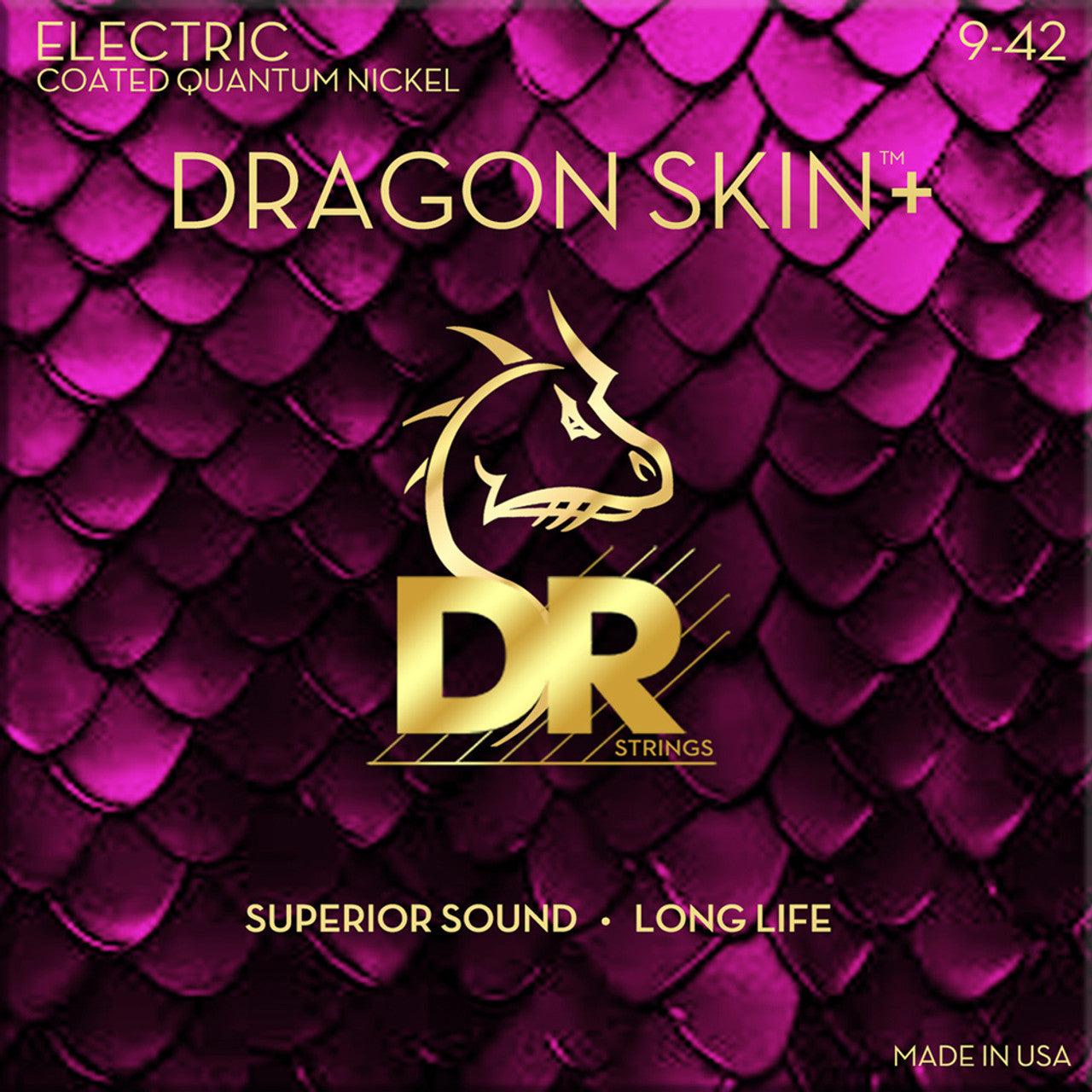 DR Strings Dragon Skin Coated electric strings 9-42