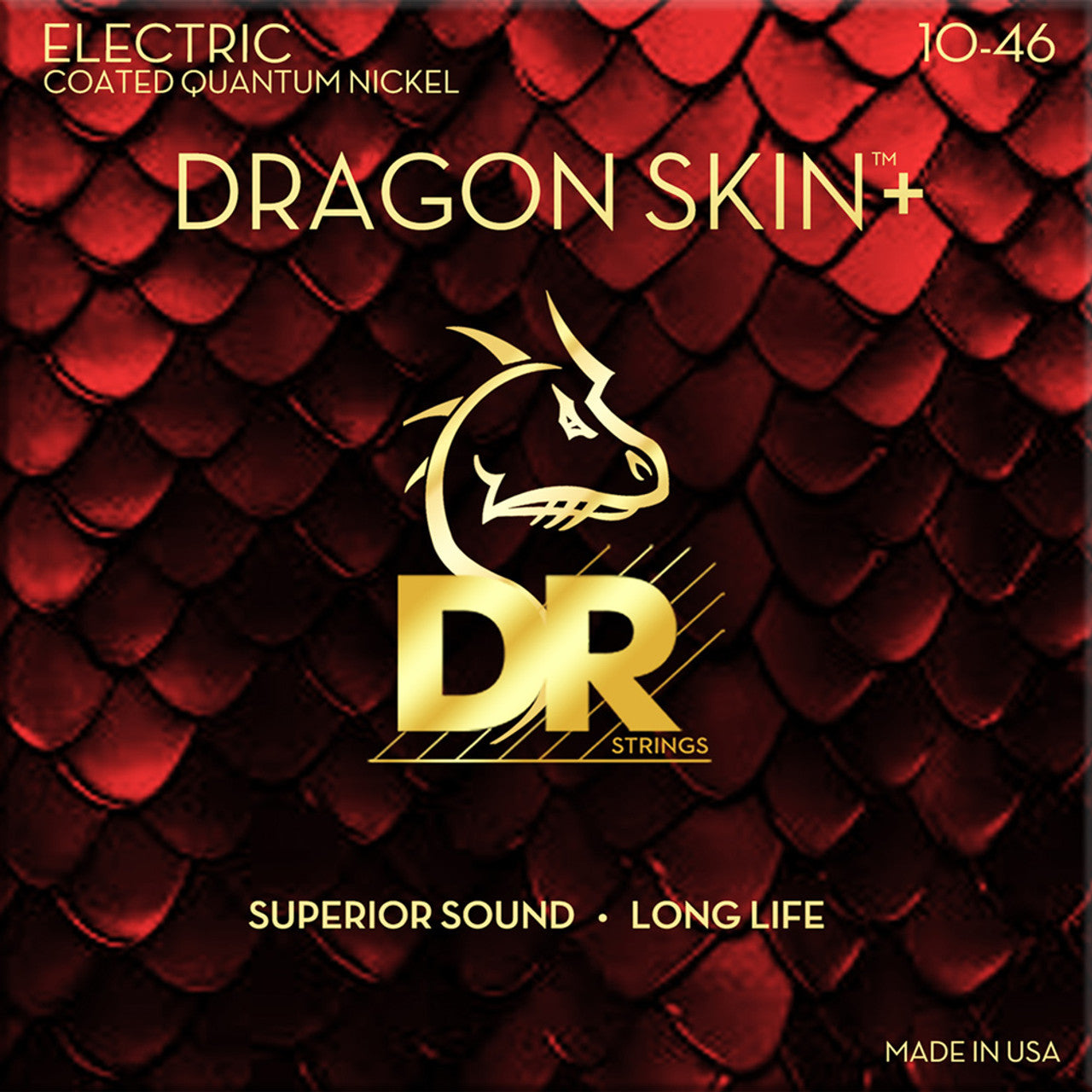 DR Strings Dragon Skin Coated electric strings 10-46