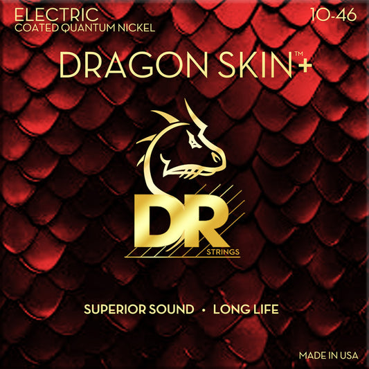 DR Strings Dragon Skin Coated electric strings 10-46