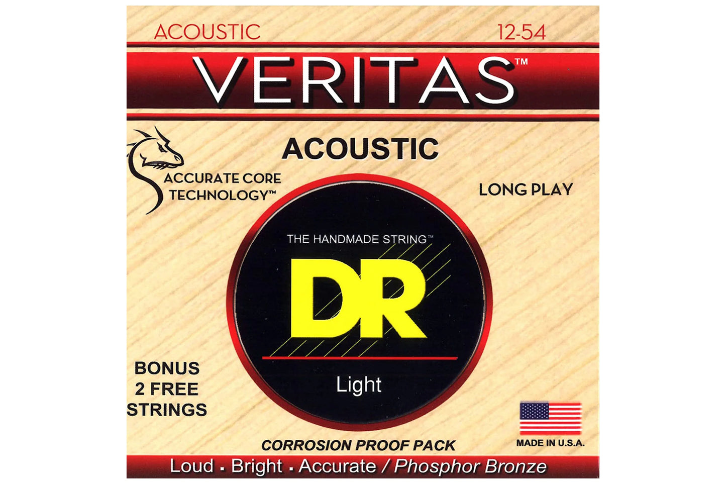 DR Strings Veritas Acoustic guitar strings 12-54