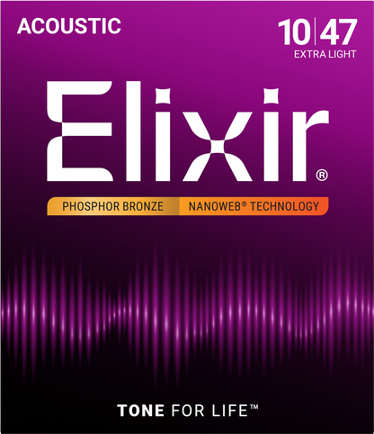 Elixir Nanoweb Phosphor Bronze 10-47 16002