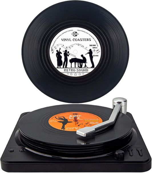 Vinyl Coasters 6-piece set