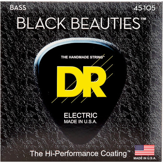 DR Strings Black Beauties Coated acoustic guitar strings