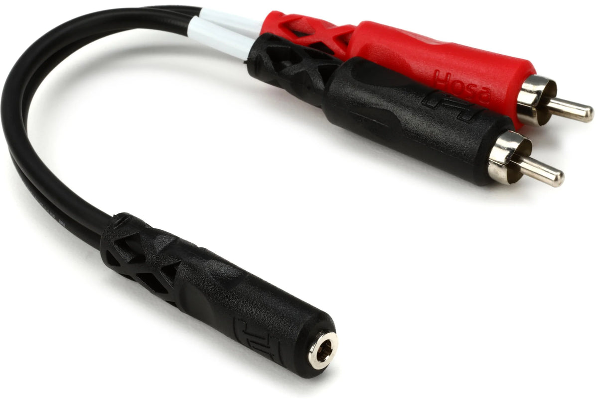 HOSA Stereo Breakout 3.5mm TRSF to Dual RCA