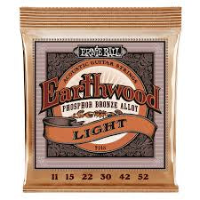 Ernie Ball Earthwood Phosphor Bronze Light guitar strings 2148