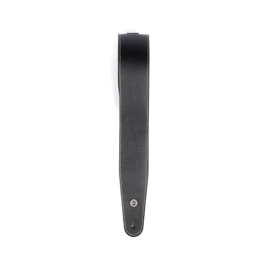 D’Addario 2.5” Deluxe Leather Strap, black