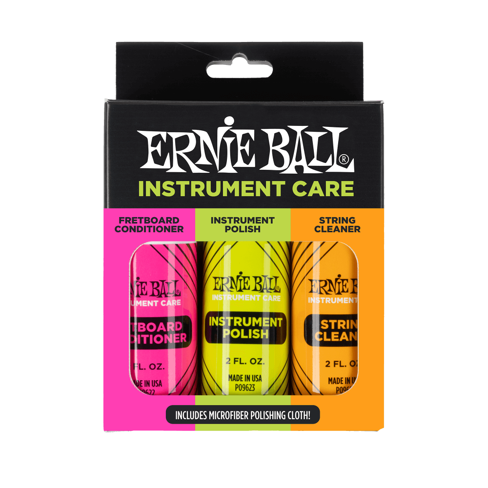 Ernie Ball Instrument Care 3-pack