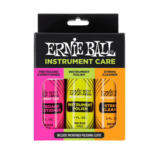 Ernie Ball Instrument Care 3-pack
