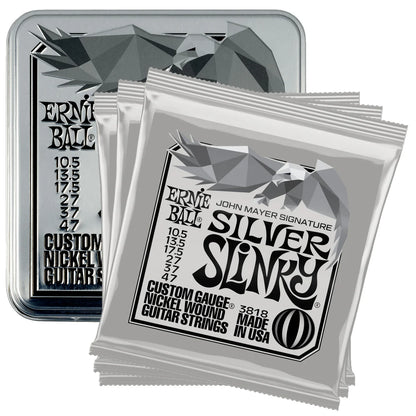 Ernie Ball John Mayer Signature Silver Slinky Tin 3-Pack