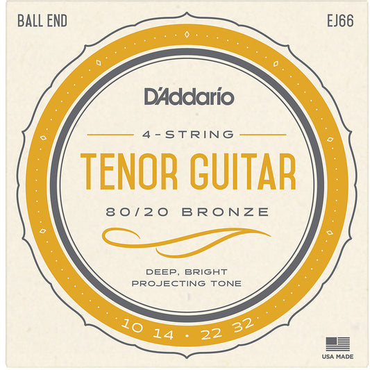D’Addario EJ66 4-String 80/20 Tenor Guitar Strings