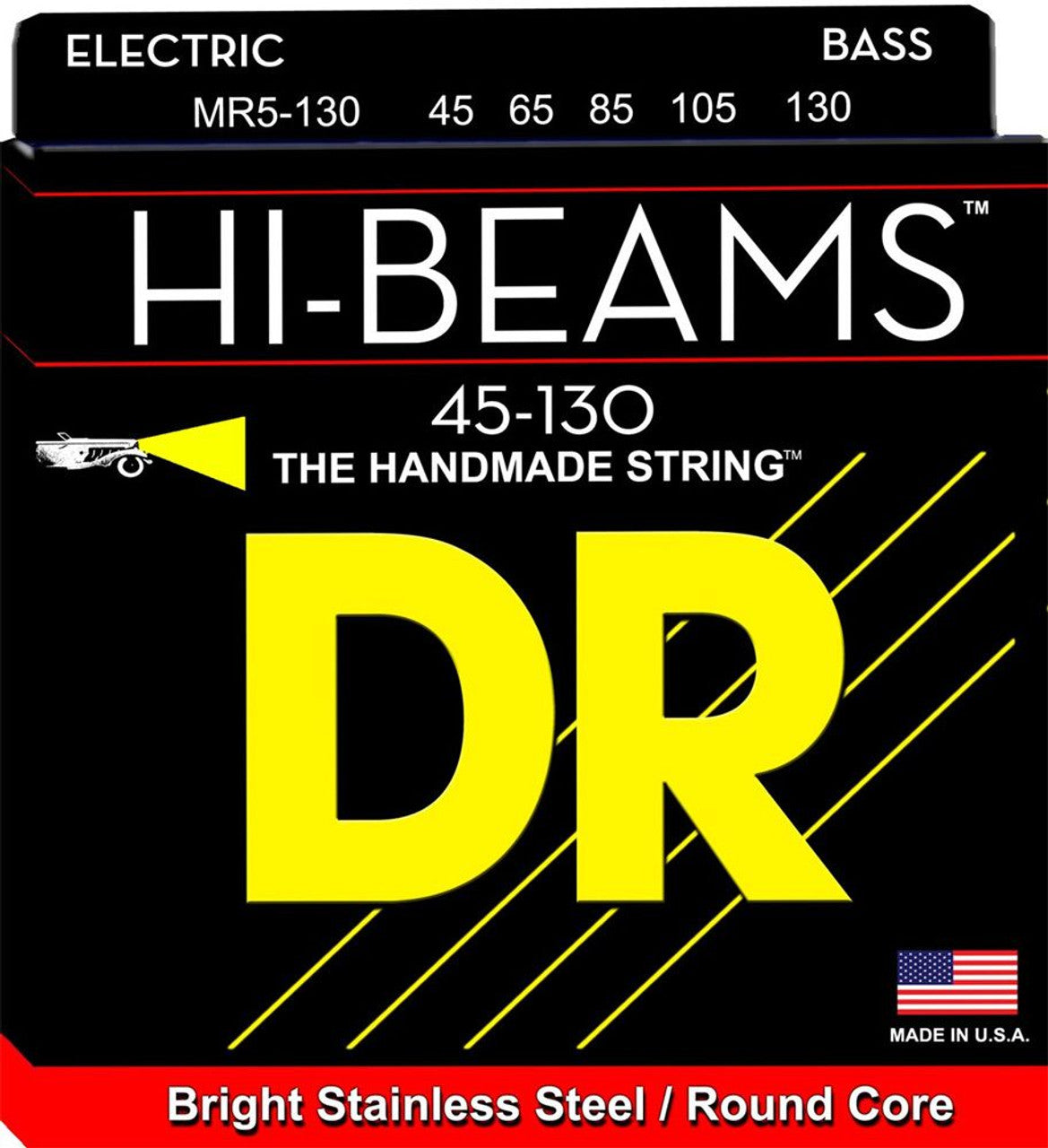 DR High Beams 5-String Bass Strings 45-130