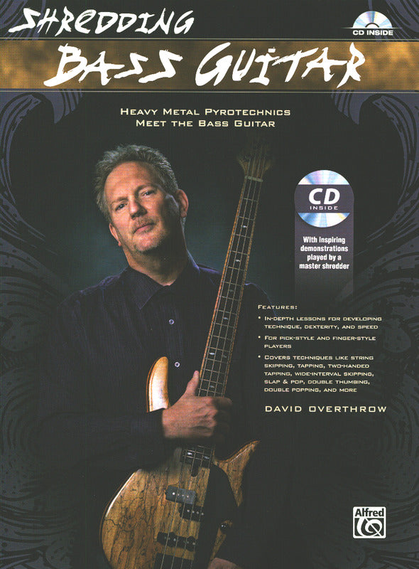 Shredding bass guitar